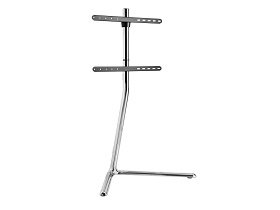 Chrome Plated Slender V-Base Studio Tv Floor Stand